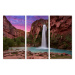 Vícedílné plátno Vodopády Havasupai II. Varianta: 100x150