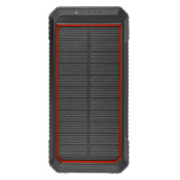 OXE SPB33-R Solární Powerbanka 33800 mAh, červená