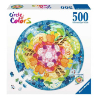 RAVENSBURGER Kulaté Kruh barev: Zmrzlina 500 dílků