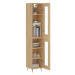 vidaXL Skříň highboard dub sonoma 34,5 x 34 x 180 cm kompozitní dřevo