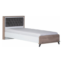 Studentská postel 90x200 brian - dub/bílá