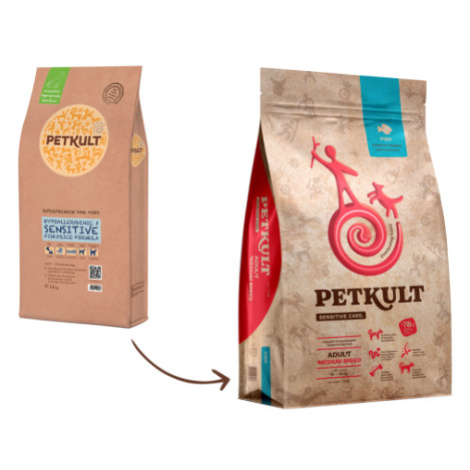 Petkult Dog Medium Adult Sensitive Fish - 12kg