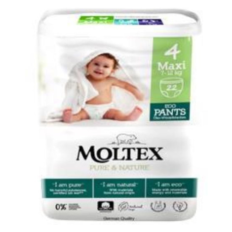 MOLTEX Pure&Nature Kalhotky plenkové jednorázové 4 Maxi (7-12 kg) 22 ks