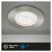 BRILONER LED vestavné svítidlo, pr. 10 cm, 10,5 W, matný nikl IP44 BRI 7206-012