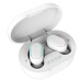 Voděodolná bezdrátová sluchátka A7s TWS Bluetooth bílá