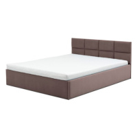 Čalouněná postel MONOS s pěnovou matrací rozměr 140x200 cm Kakao