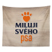 Sablio Deka Miluji svého psa: 150x120 cm