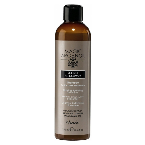 Nook Secret Shampoo - šampon s hedvábným leskem pro suché a poškozené vlasy šampon, 250 ml