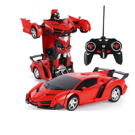 mamido  Auto Robot Transformers 2v1 na dálkové ovládání RC červený