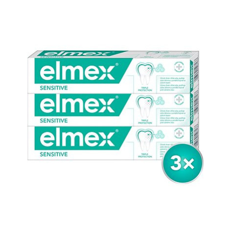 ELMEX Sensitive 3× 75 ml