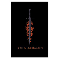 Umělecký tisk House of Dragon - Fire Sword, 26.7x40 cm
