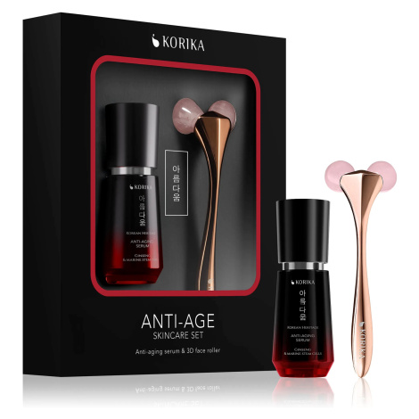 KORIKA Anti-age Skincare Set Anti-aging Serum 30 ml & 3D Face Roller