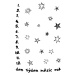 ELIS DESIGN Milníková deka na focení miminek Šedé hvězdy varianta: se jménem miminka