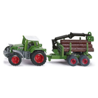 Siku 1645 traktor s přívěsem na kulatinu 1:87