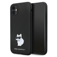 Zadní Kryt Karl Lagerfeld pro Apple iPhone 11 silikonová case černá