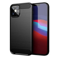 Carbon Case Flexible silikonový kryt na iPhone 12 mini, černý