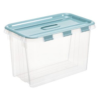 Plast Team Probox Fliplid Úložný box 28 l, 31,8 × 30,3 × 50,5 cm čirý