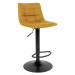 Norddan Designová barová židle Dominik hořčicová