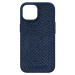 NJORD Salmon Leather Magsafe kryt iPhone 15 modrý