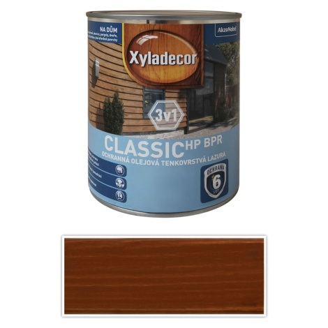 XYLADECOR Classic HP BPR 3v1 - ochranná olejová tenkovrstvá lazura na dřevo 0.75 l Mahagon