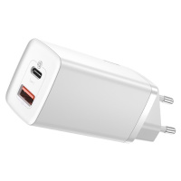 Baseus Rychlá cestovní nabíječka Baseus GaN2 Lite USB C 65W EU (bílá)