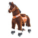 PonyCycle Mechanický jezdící kůň (na kolečkách) pro děti - tmavě hnědý varianta: Velikost 5