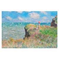 Plakát, Obraz - Cliff Walk at Pourville, 91.5 × 61 cm