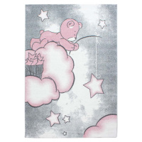 Růžovo-šedý dětský koberec 160x230 cm Kids – Ayyildiz Carpets