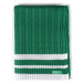 Zelená pletená deka United Colors of Benetton 100% akrylové vlákno / 140 x 190 cm
