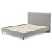Světle šedá čalouněná dvoulůžková postel s roštem 180x200 cm Anja – Bobochic Paris