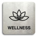 Accept Piktogram "wellness II" (80 × 80 mm) (stříbrná tabulka - černý tisk bez rámečku)