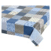 Bellatex Ubrus Adéla Patchwork modrá, 120 x 140 cm