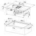 Franke FMA 839 HI  Černé sklo vestavná indukční varná deska s integrovaným odsavačem par 340.059