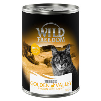 Wild Freedom Adult 6 x 400 g - bez obilovin - 5 + 1 zdarma - Golden Valley Sterilised – králík a