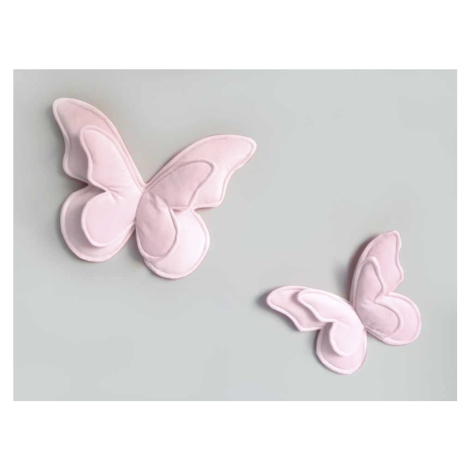 ELIS DESIGN Dekorační polštářky na zeď - motýli barva: růžová Elisdesign