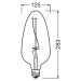 OSRAM OSRAM LED Vintage 1906, C125, žhavicí vlákno, šedá, E27, 4 W, 818