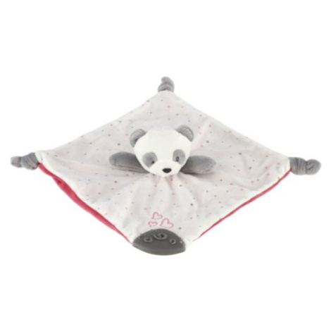 Panda usínáček, kousátko a chrastítko plyš 25x25cm Teddies