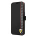 Pouzdro Ferrari FESAXFLBKP13SBK iPhone 13 mini 5,4" black book On Track Carbon Stripe (FESAXFLBK