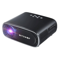 BlitzWolf BW-V4 1080p LED projektor/projektor, Wi-Fi + Bluetooth (černý)