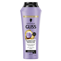 Schwarzkopf Gliss Blonde Hair Perfector Fialový šampon 250ml