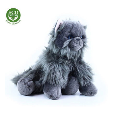 Rappa Plyšová kočka britská sedící, 30 cm, ECO-FRIENDLY