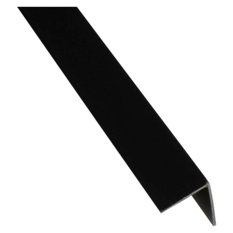 Rohový Profil Samolepící PVC Černý Mat 19,5x19,5x1000