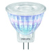 LED žárovka GU4 MR11 Philips LV 2,3W (20W) teplá bílá (2700K), reflektor 12V 36°