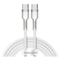 Kabel Cable USB-C to USB-C Baseus Cafule, 100W, 2m (white)