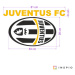 Samolepka na zeď - Juventus Turín