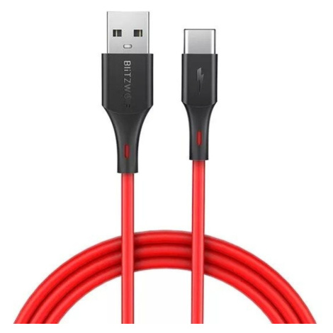 BlitzWolf USB-C kabel BlitzWolf BW-TC15 3A 1,8 m - červený