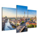Vícedílné plátno Řeka Spréva A Panoramatický Výhled Na Berlín I. Varianta: 60x90