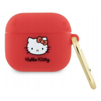 Hello Kitty Silicone 3D Kitty Head Pouzdro AirPods 3 (fuchsiové)