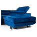 Luxusní sedací souprava Lambada, modrá Roh: Orientace rohu Levý roh