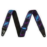 Fender Neon Monogram Strap Purple/Blue
